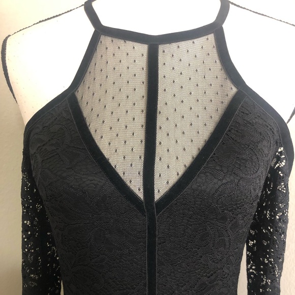 NWT Express black lace dress size 00 - Picture 3 of 14